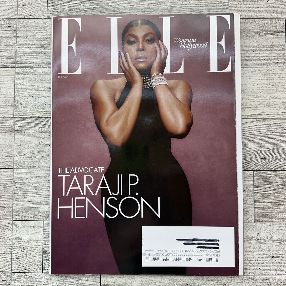 Elle Magazine - December 2023 January 2024 - Taraji P Henson - New Never Read